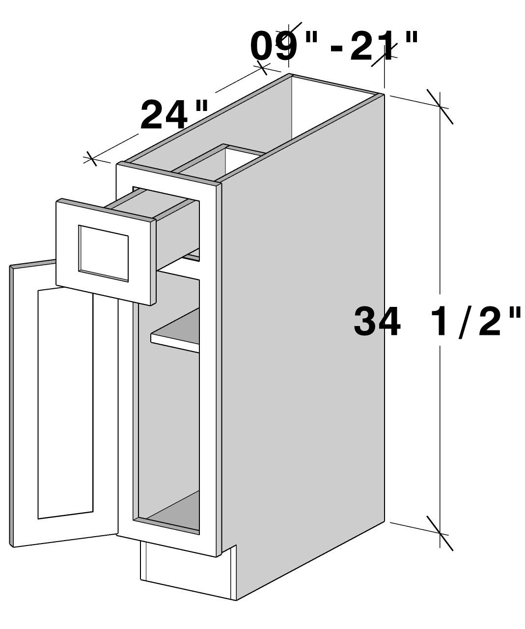 Elegant Dove Gray Shaker Panel Assembled Kitchen Cabinets – RTA Wood  Cabinets