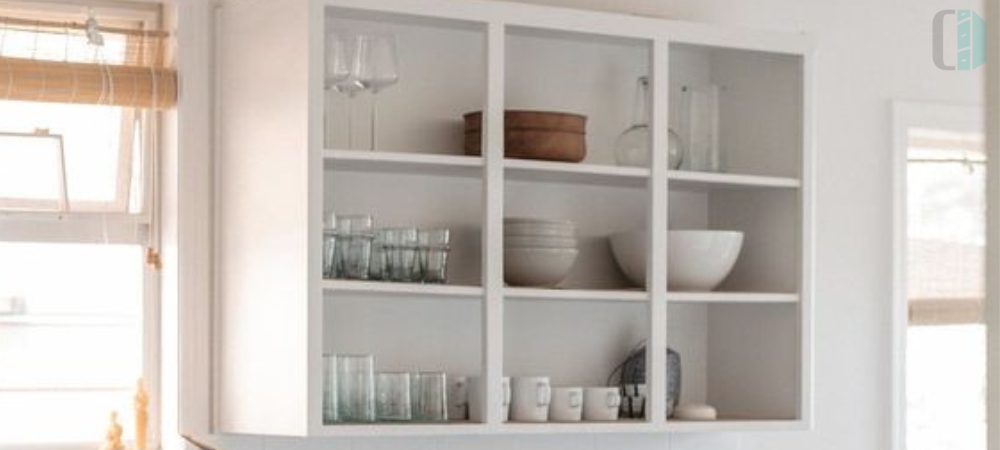 Open Shelving Shaker Cabinets