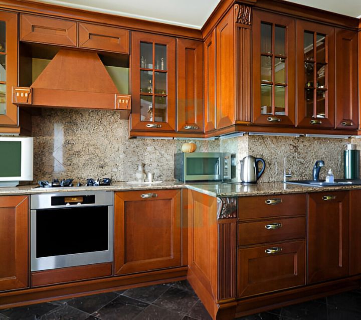 Dark Wood Cabinets